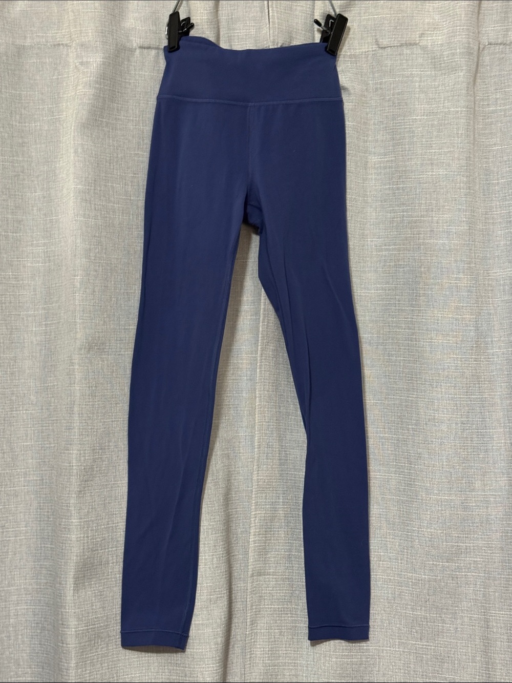 Athleta Girl Highrise Power Vita Chit Chat Tight-Sz M 8-10 Blue-EUC